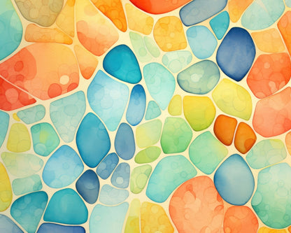 Blobs Orange Polyester Placemat for Home Decor | Stylish Dining