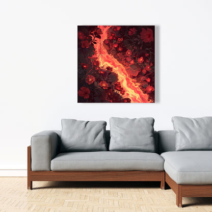 Seering flowerbed - 32"x32" Canvas