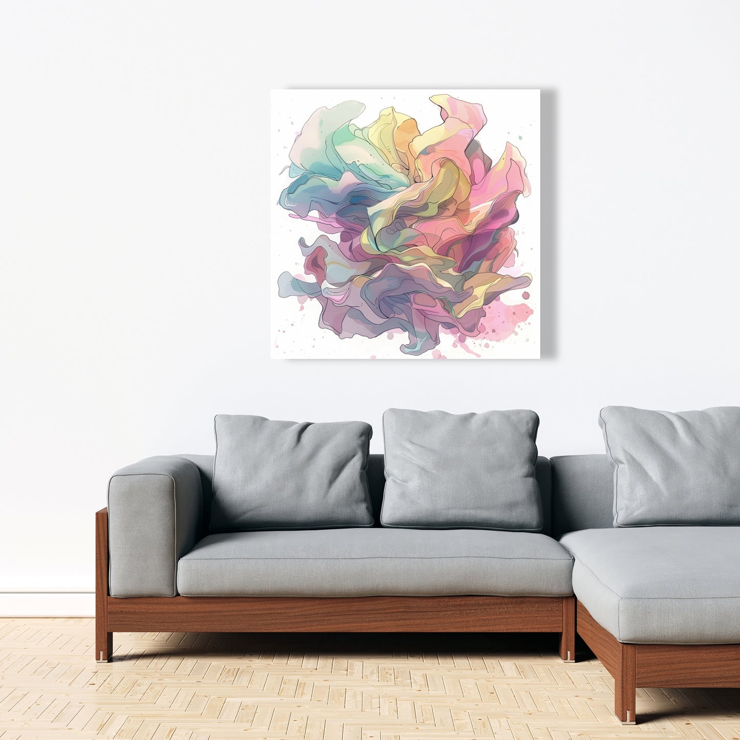Unfolding - White Canvas for Elegant Home Decor | Modern Art