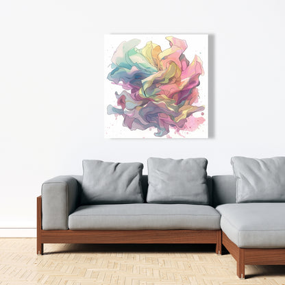 Unfolding - White Canvas for Elegant Home Decor | Modern Art