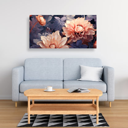 Pink and Purple Coral Canvas | Home Decor Accent Art