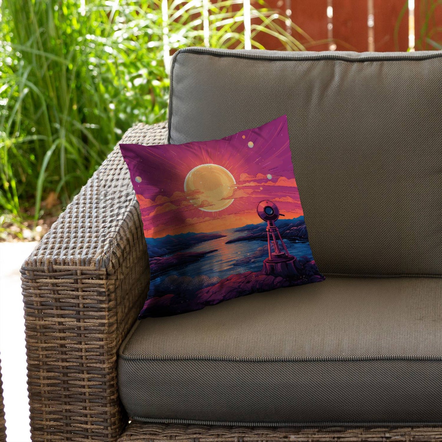 Measure the calm - Throw pillow - Print on demand