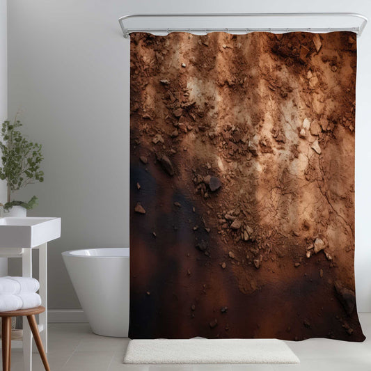 The Dark Patch - Black Shower Curtain for Stylish Home Decor