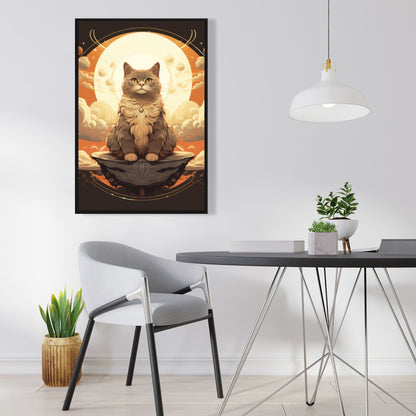 The overlord - Gray Framed Canvas for Elegant Home Decor