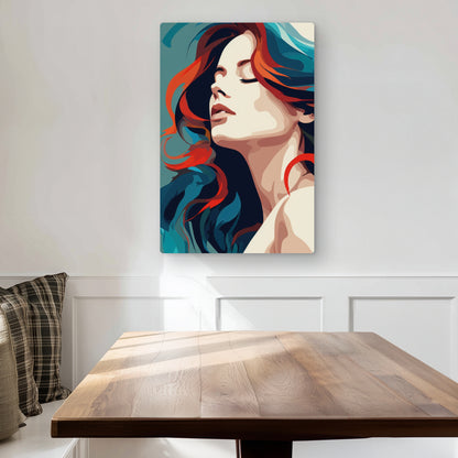 Zen - Turquoise Metal Print for Stylish Home Decor