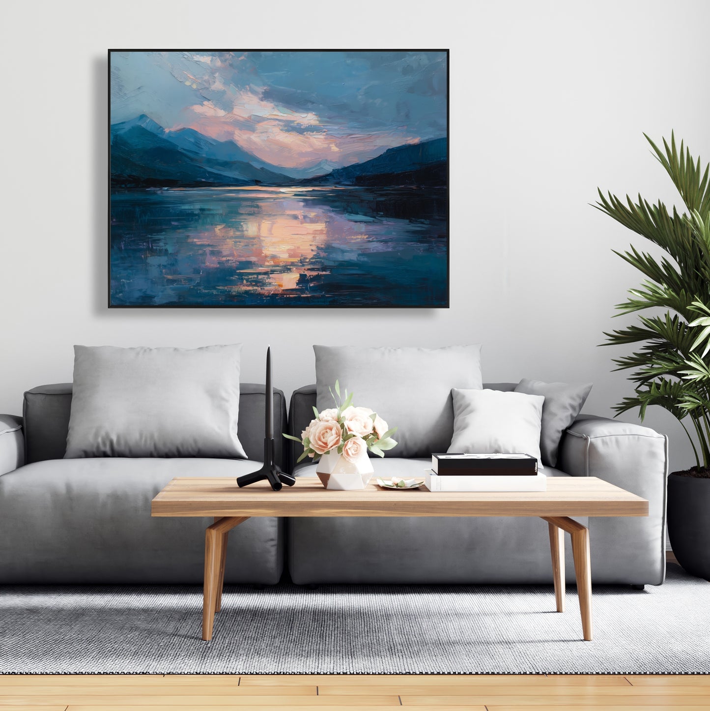 Reflect - 24"x24" Framed canvas