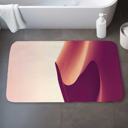 Tapis de bain violet Setting Sands pour une décoration intérieure élégante