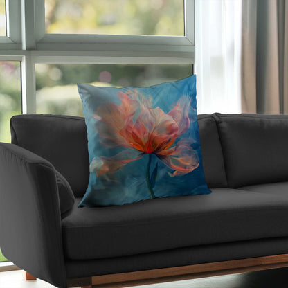 Coussin décoratif en sergé de polyester mélangé - Accessoire de décoration élégant pour la maison
