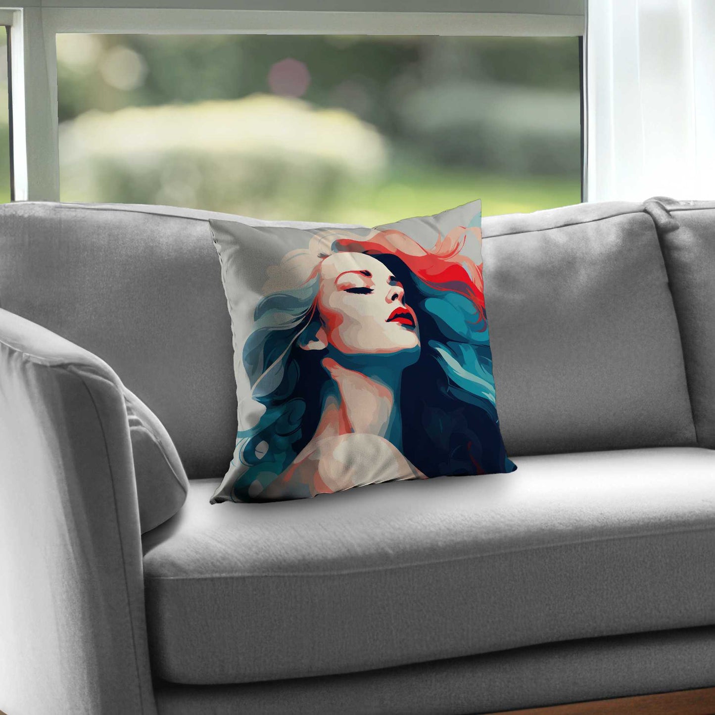 La beauté à l'état pur Coussin décoratif en sergé de polyester | Décoration intérieure