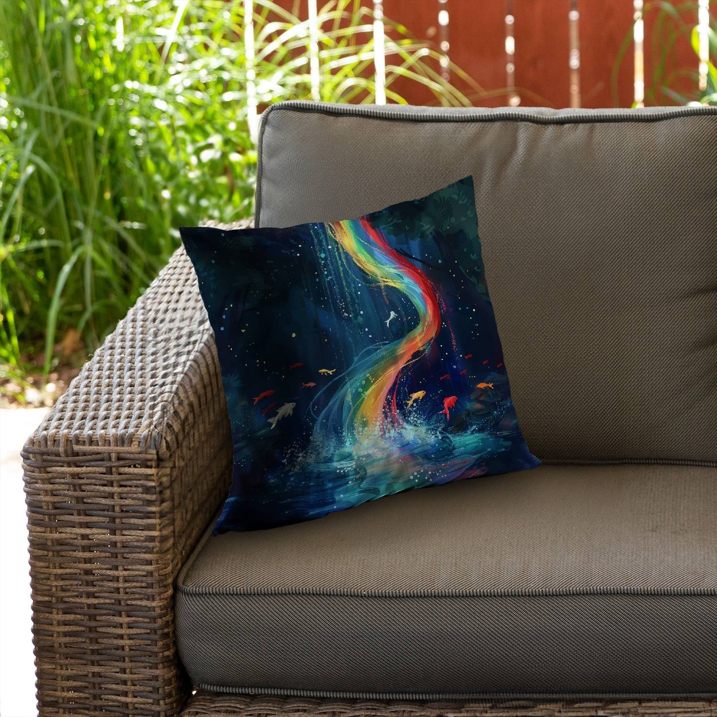 Swirl - Throw pillow - Print on demand