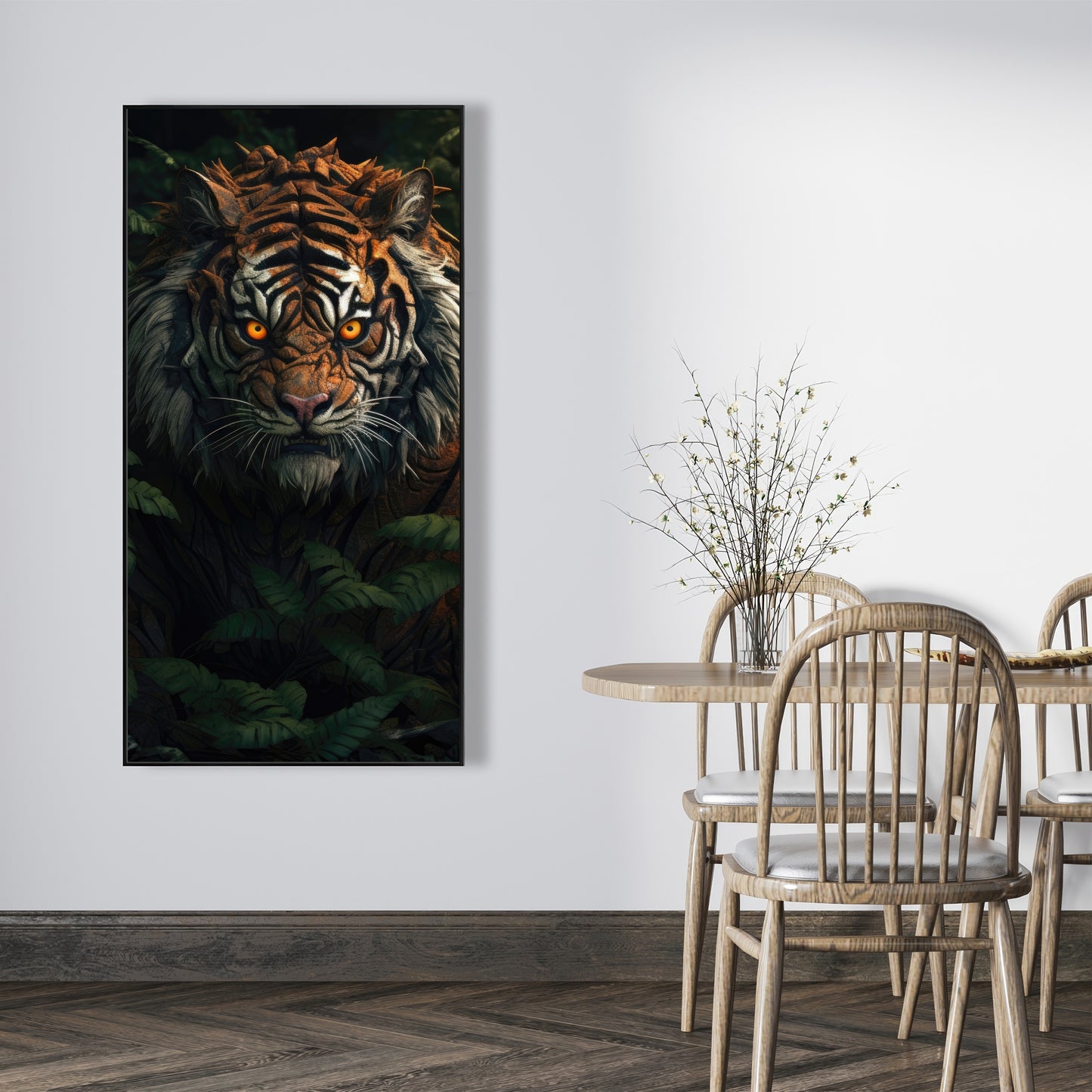 Predator Green Framed Canvas - Stylish Home Decor Accent