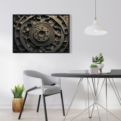 Cycles - 36"x36" Framed canvas