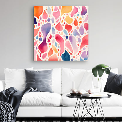 Splotches - Orange Canvas Art for Stylish Home Decor