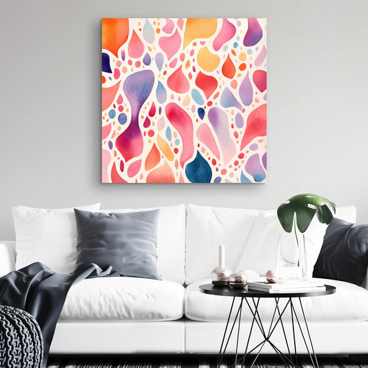 Splotches - Orange Canvas Art for Stylish Home Decor