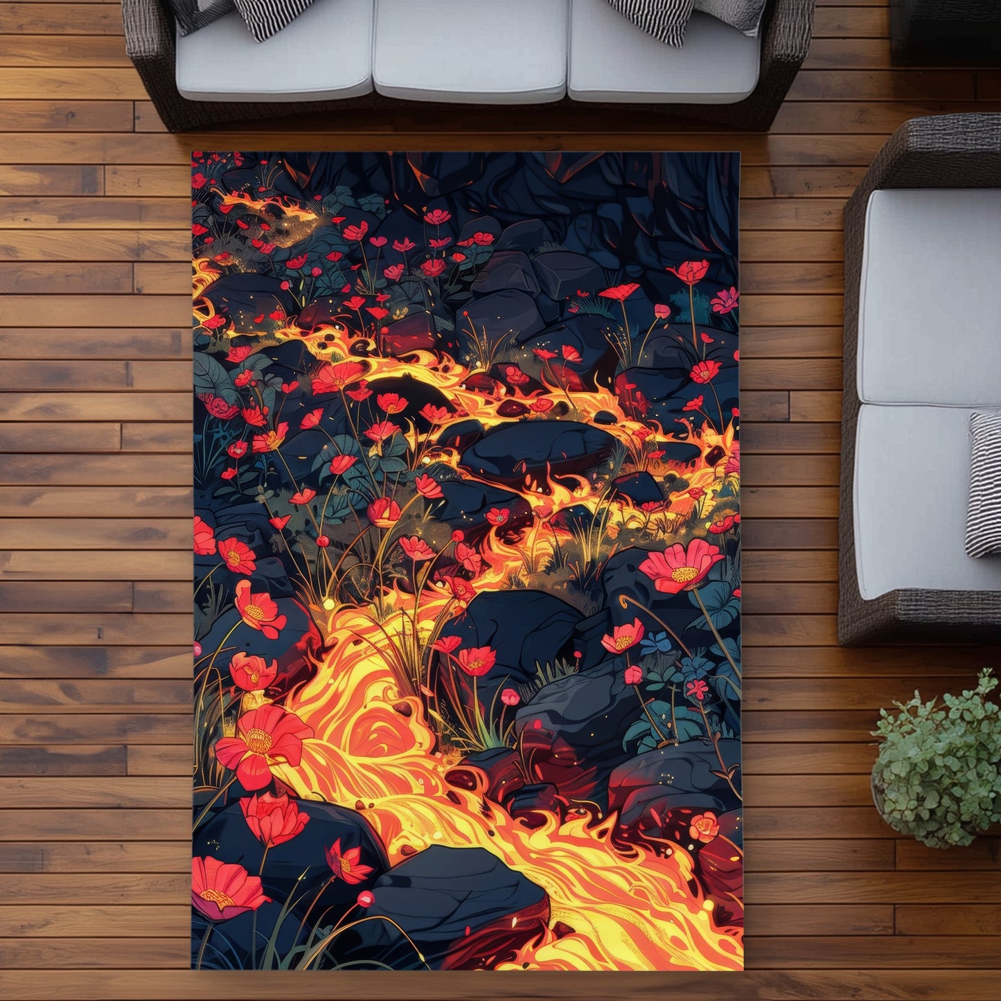 Tapis d'extérieur Dodging Nature | Accent de décoration intérieure élégant