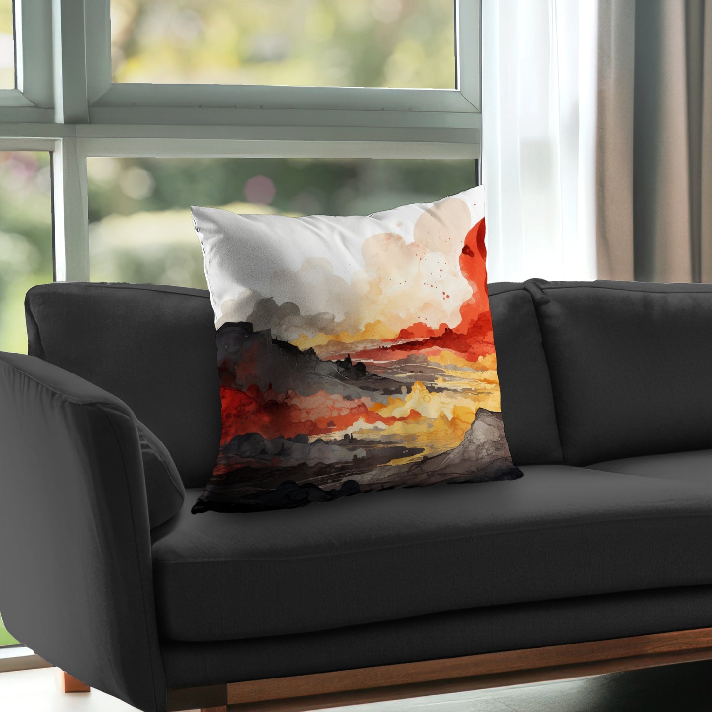 Scolding land - Throw Pillow
