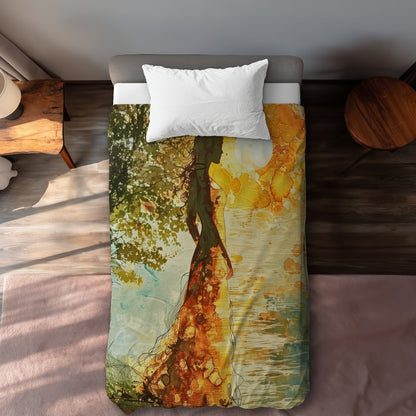 Peaceful sun - 88"x88" Duvet Cover