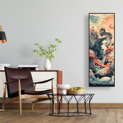 Before time - 36"x36" Framed canvas