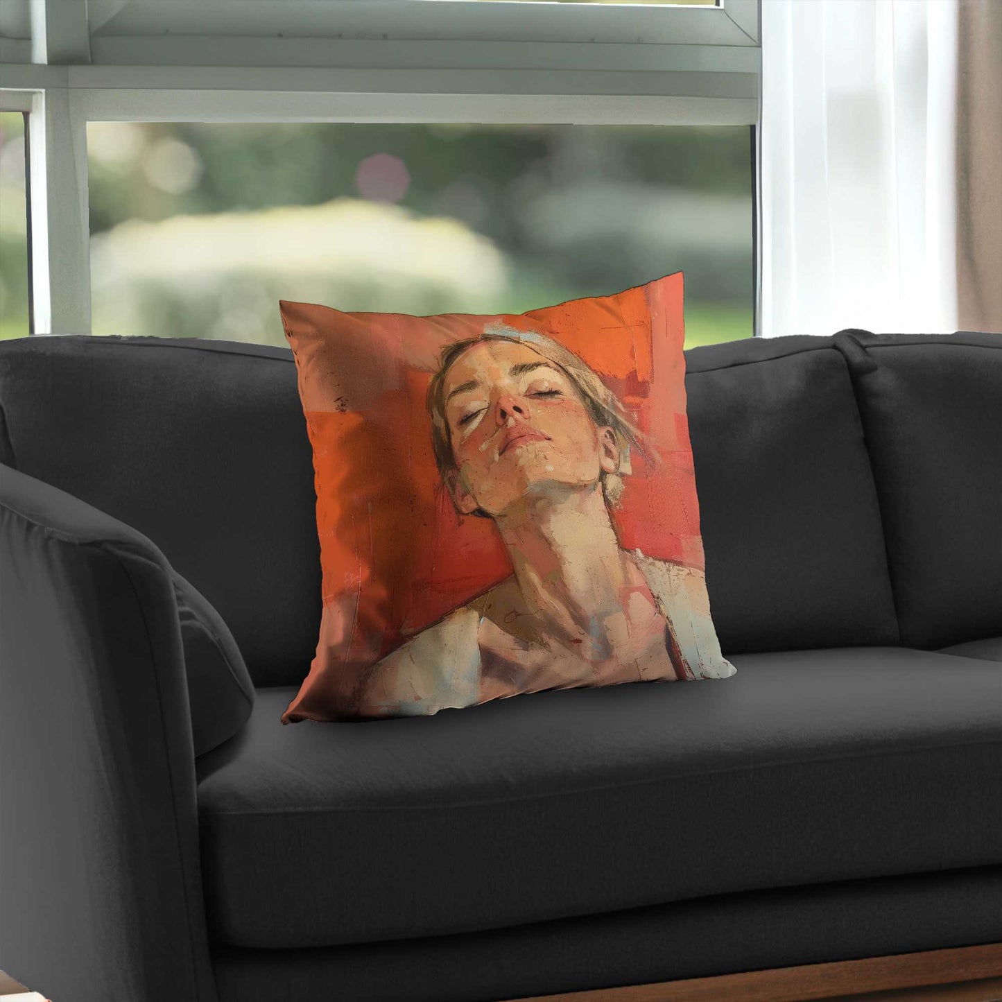 Relief Poly Twill Throw Pillow - Stylish Home Decor Accent
