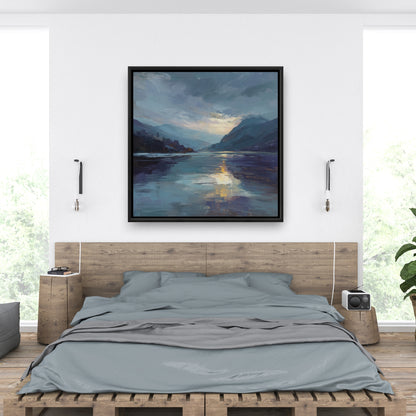 Obscure - Gray Framed Canvas Art for Elegant Home Decor