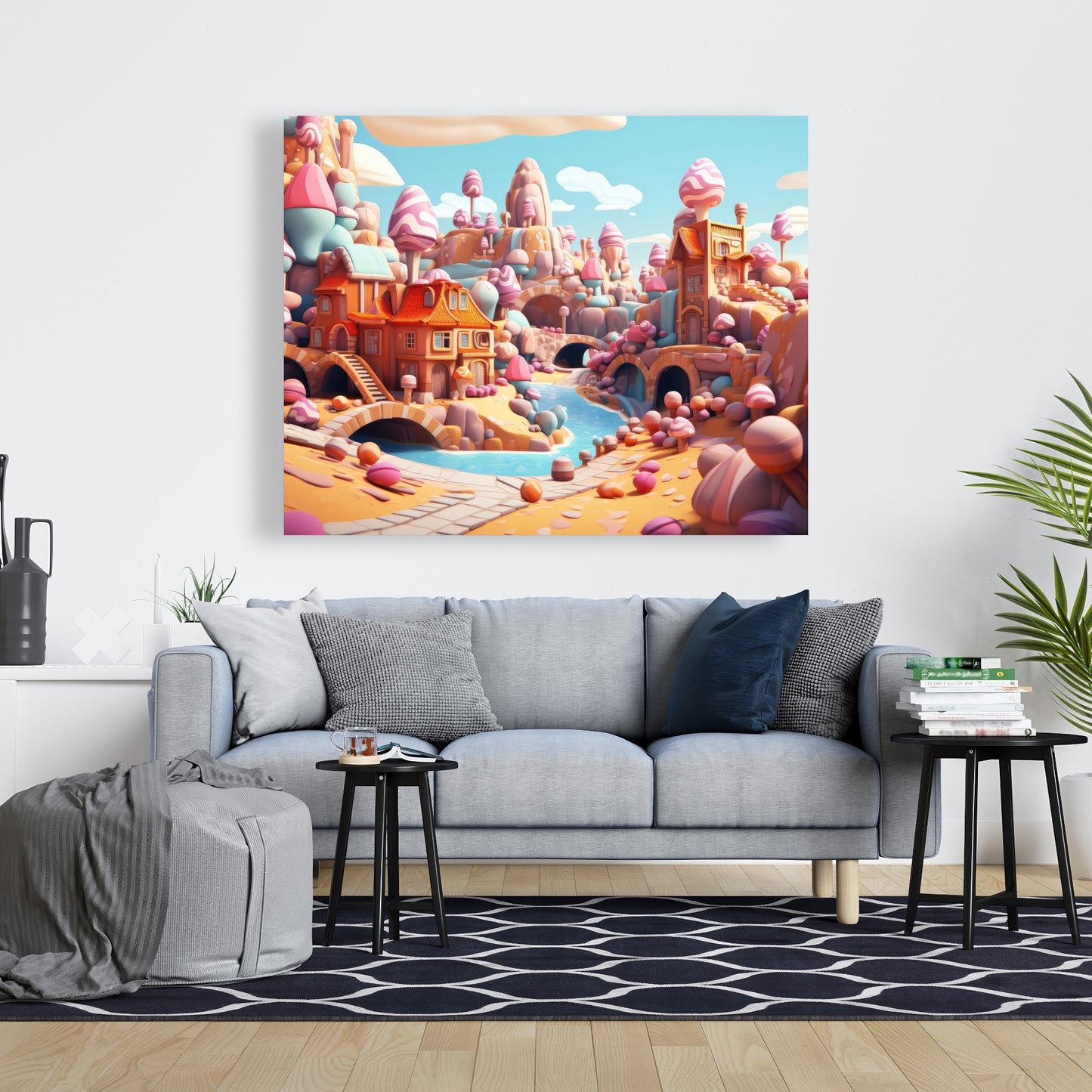 Sweet kingdom Pink Canvas - Stylish Home Decor Accent