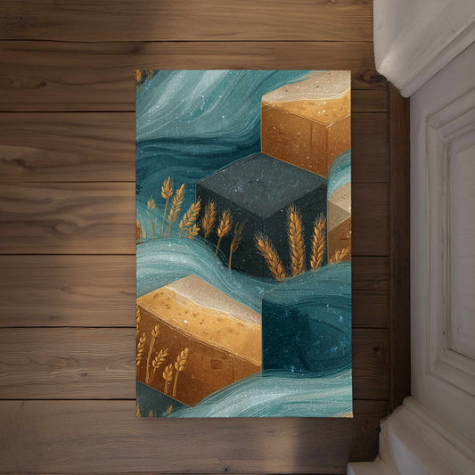 Golden Harvest Flow Indoor Outdoor Door Mat for Home Decor