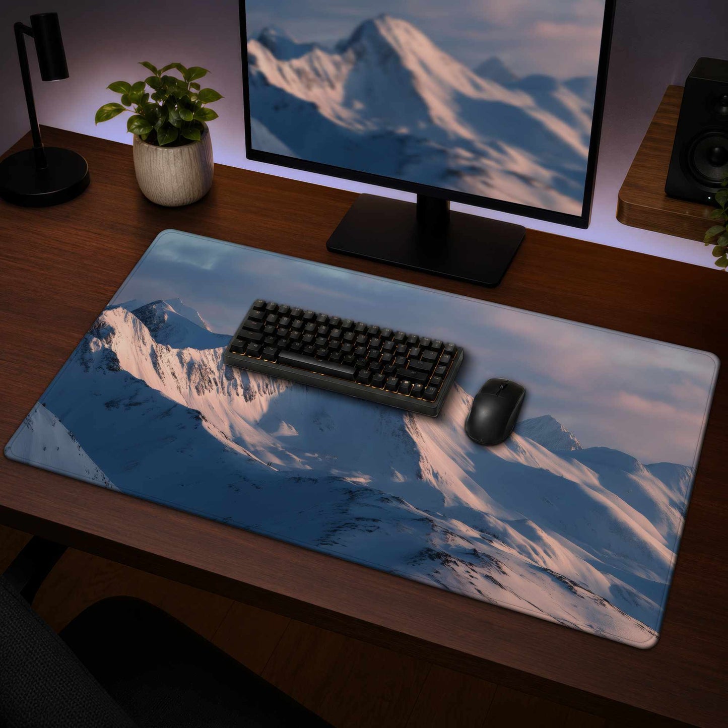 Icy Peaks Gaming Mat | Stylish Home Decor for Gamers