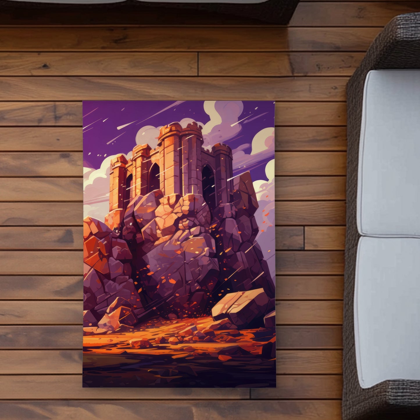 The Last Remains - Purple Outdoor Area Rug for Home Decor