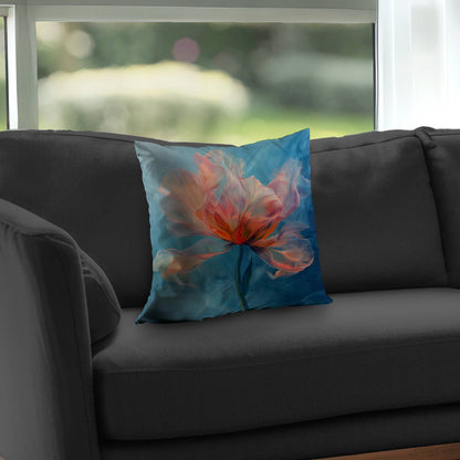 Coussin décoratif en sergé de polyester mélangé - Accessoire de décoration élégant pour la maison