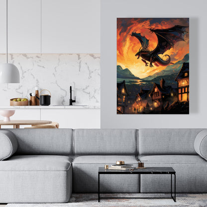 Hope for Mercy - Orange Canvas Home Decor | Vibrant Art Piece
