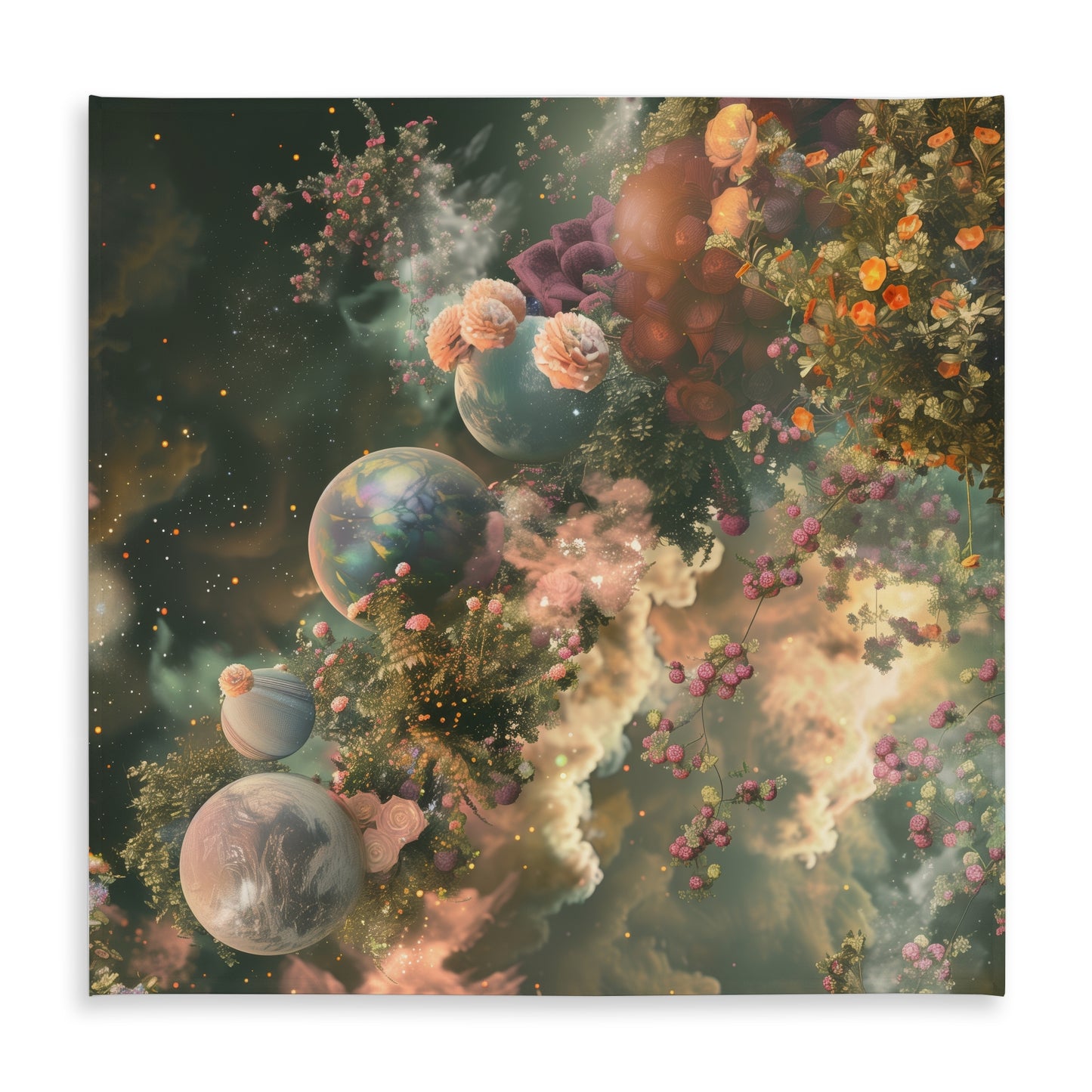 Bloom space Beige Indoor/Outdoor Tablecloth for Home Decor