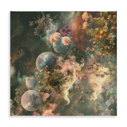 Bloom space Beige Indoor/Outdoor Tablecloth for Home Decor