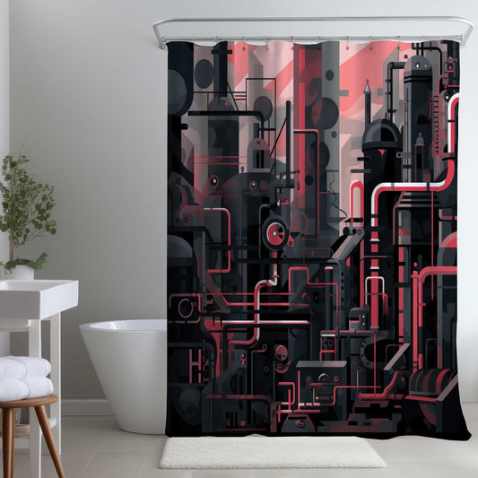 Rideau de douche Industrial Empire | Décoration d'intérieur moderne