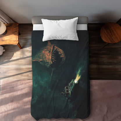 Depths Beige Duvet Cover - Elegant Home Decor Accent