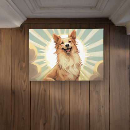 Who's a good boy - Beige Indoor/Outdoor Door Mat