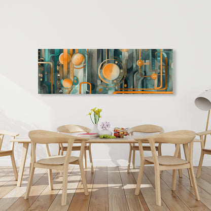 Astrological Machinery - Gold Canvas Home Decor for Elegance