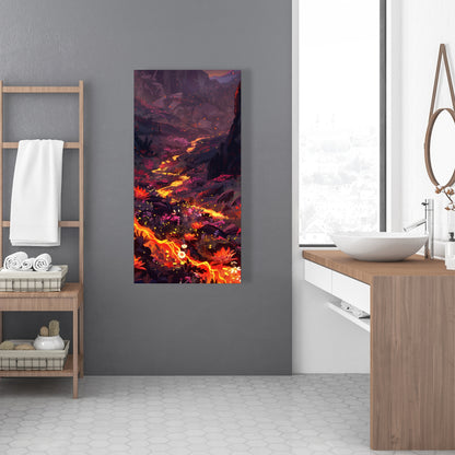 Bloom and Eruption - Yellow Canvas Home Decor Artwork