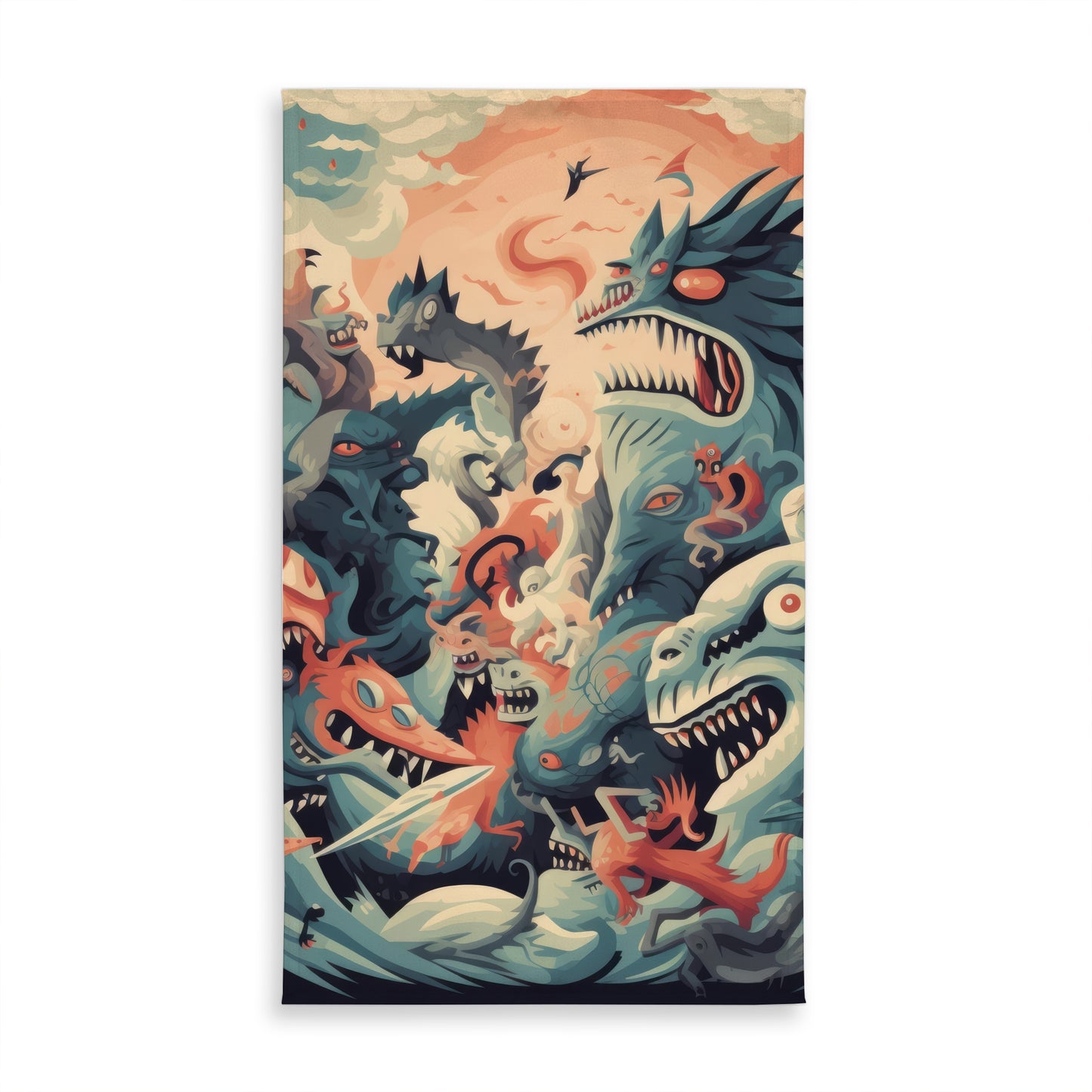 Before Time Orange Indoor Outdoor Tablecloth for Home Decor