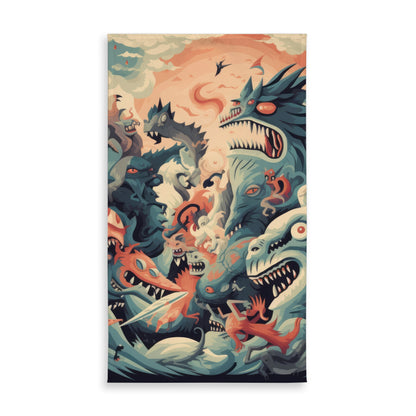 Before Time Orange Indoor Outdoor Tablecloth for Home Decor