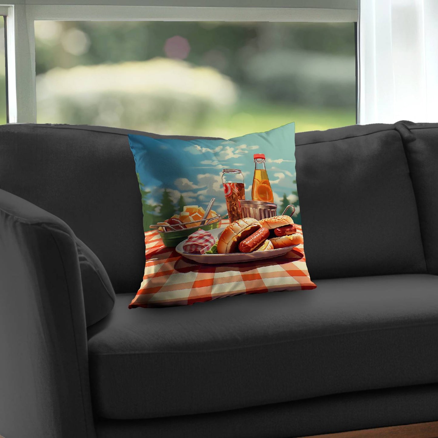 Munch - Throw pillow - Print on demand