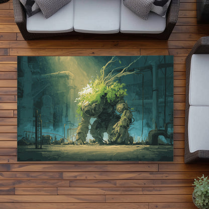 The Golem - Turquoise Outdoor Area Rug for Home Decor