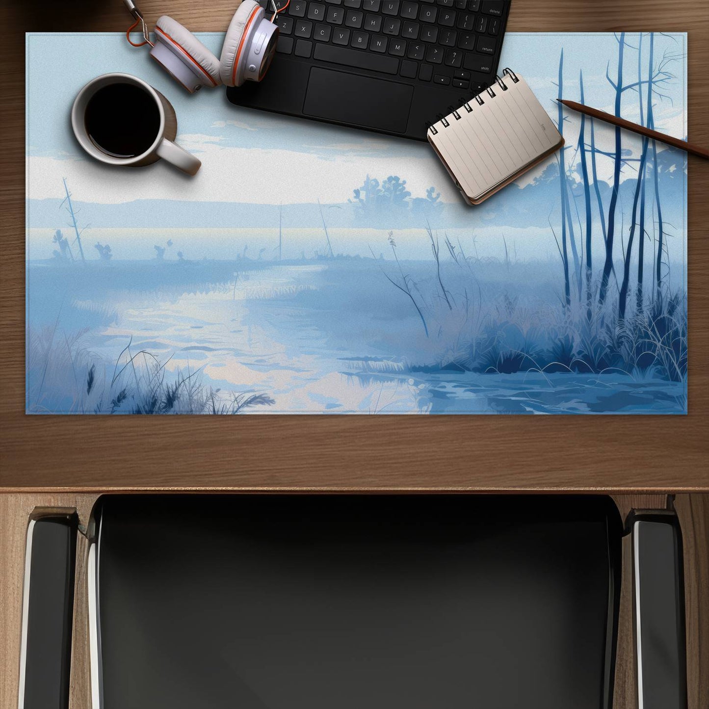 Cold swamp - Desk mat - Print on demand