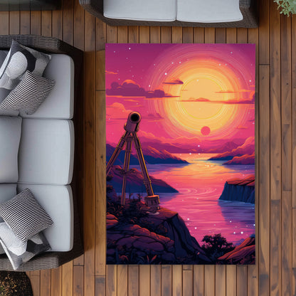 Skybound Pink Outdoor Area Rug | Stylish Home Decor Accent