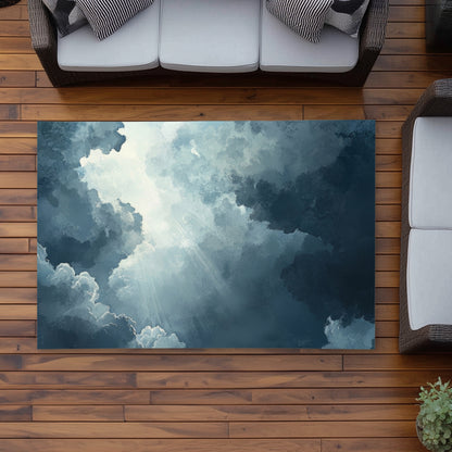 Afterglow White Outdoor Area Rug | Stylish Home Decor