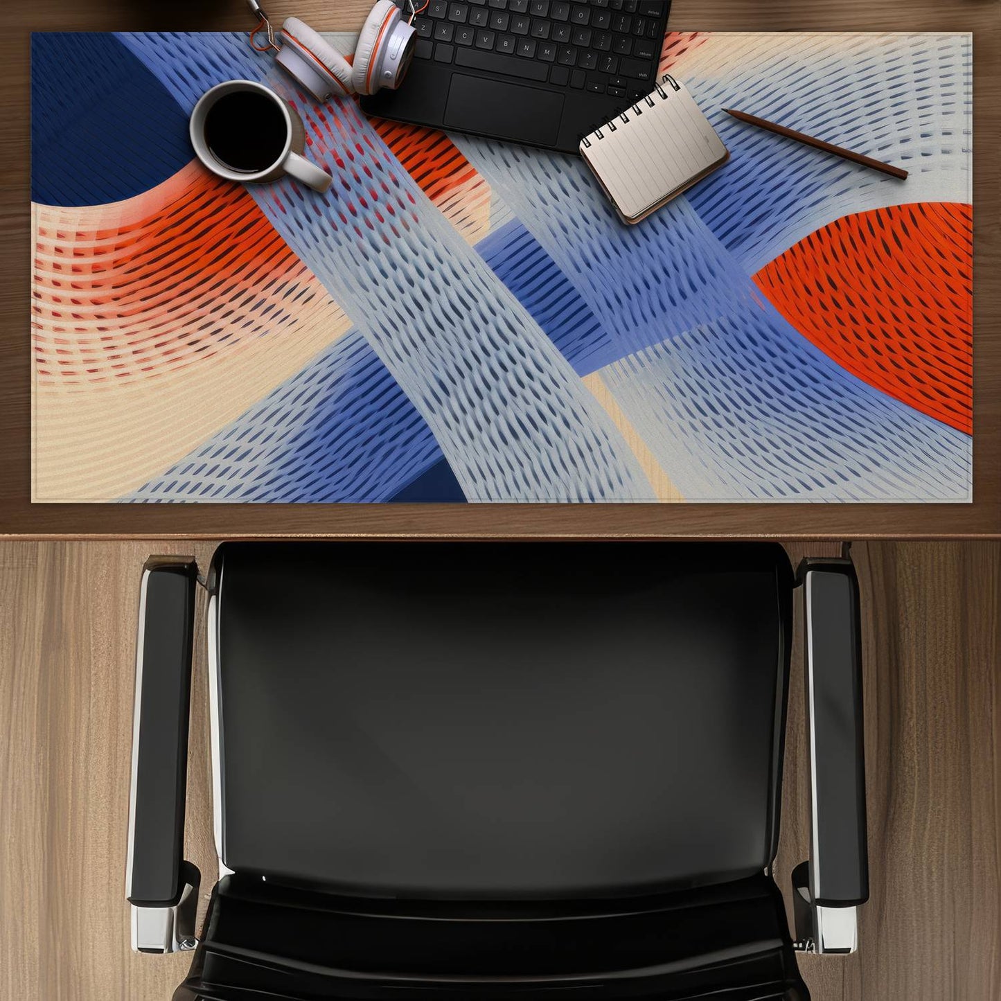 Abstract threading - Desk mat - Print on demand