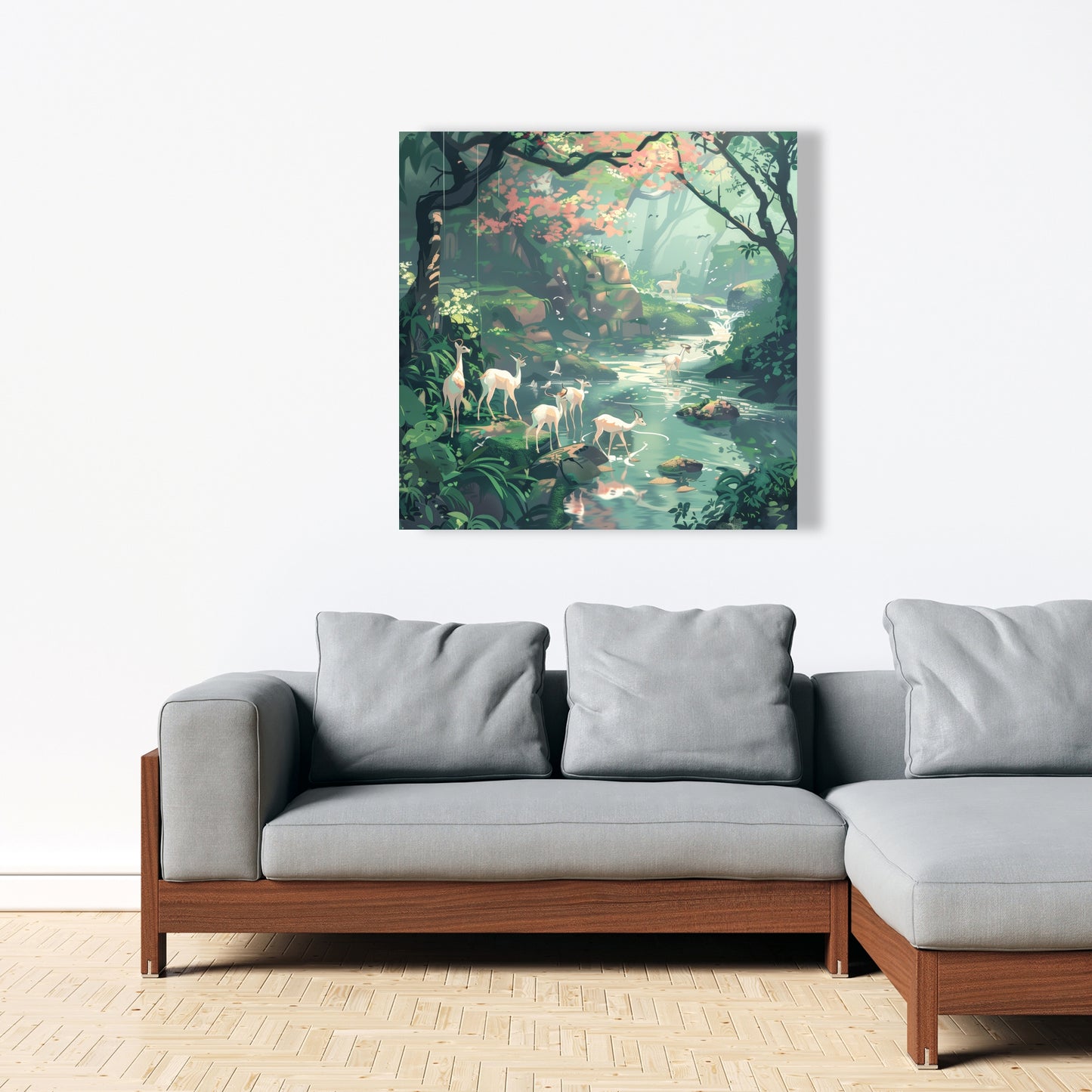 Sipping - Turquoise Canvas Art for Chic Home Decor