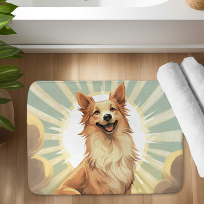 Who's a good boy - White Bath Mat for Stylish Home Decor