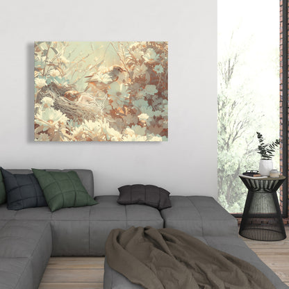 The Nest - Beige Canvas for Elegant Home Decor | Stylish Art