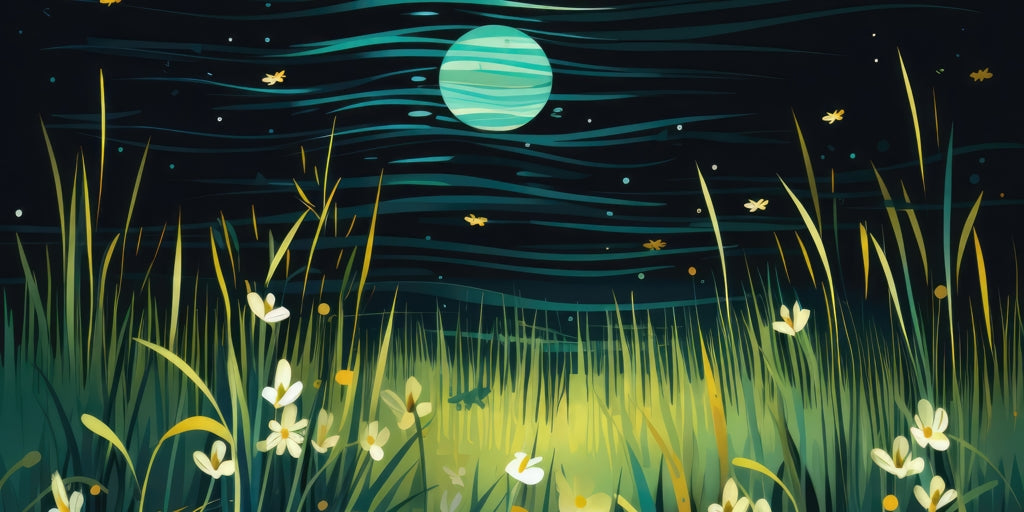 Windy night - Desk mat - Print on demand