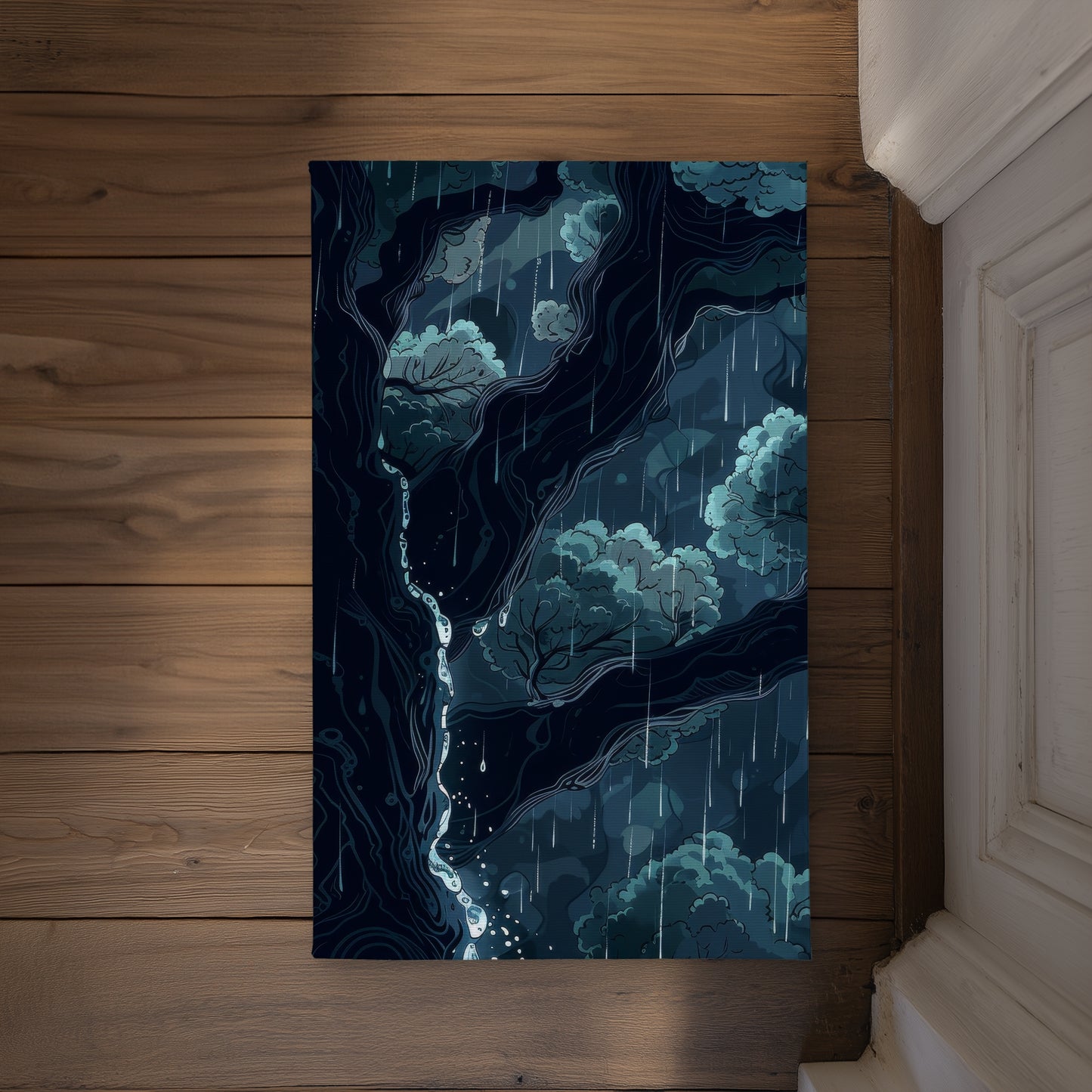 Canopy White Indoor Outdoor Door Mat - Home Decor Accent